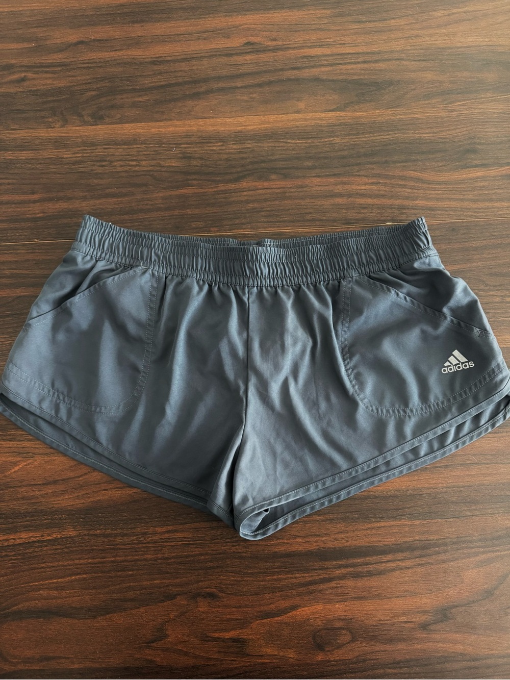 adidas Women's Dark Navy Athletic Shorts with Logo